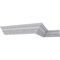 Ekena Millwork 4 1/2"H x 4 3/4"P x 6 5/8"F x 94 1/2"L Francis Crown Moulding MLD05X05X07FR - alternate 9